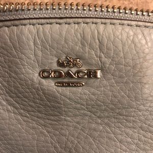 Small coach hand bag. Baby blue.